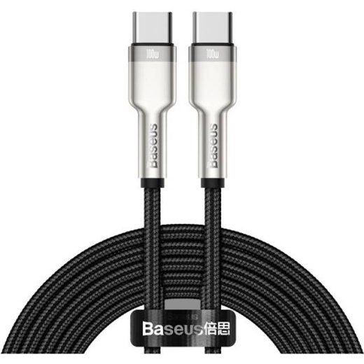 Baseus 6953156202368 USB-C kuni USB-C kaabel, 2m, must