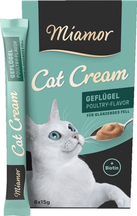 MIAMOR Cat Cream Paukštiena – kačių delikatesai – 6x15g
