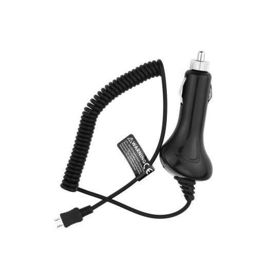 BlueStar Auto laadija 12 V / 24 V / 2000 mA Micro USB kaabel must