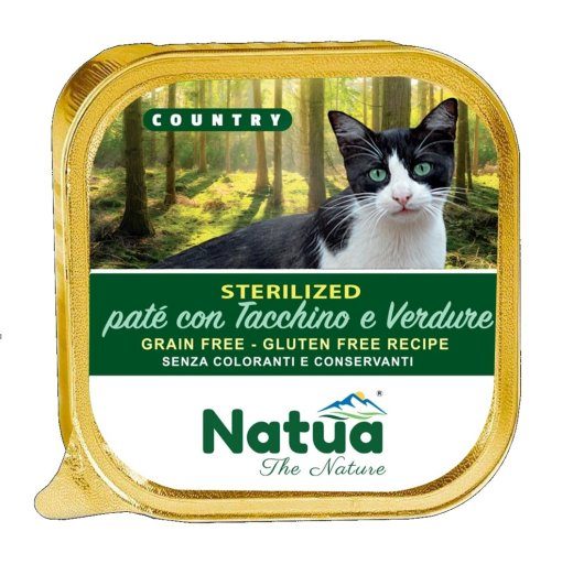 NATUA Country Sterilised kalkun köögiviljadega - märg kassitoit - 100g