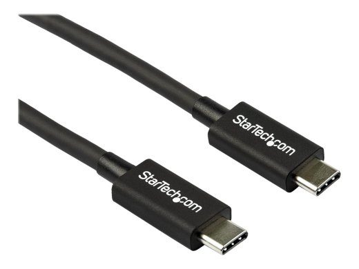 StarTech.com 2.6ft (80cm) Thunderbolt 3 Kabelis, 40Gbps, 100W PD, 4K/5K Vaizdas, Thunderbolt-Patvirtintas, Suderinamas w/ TB4/USB 3.2/DisplayPort T...