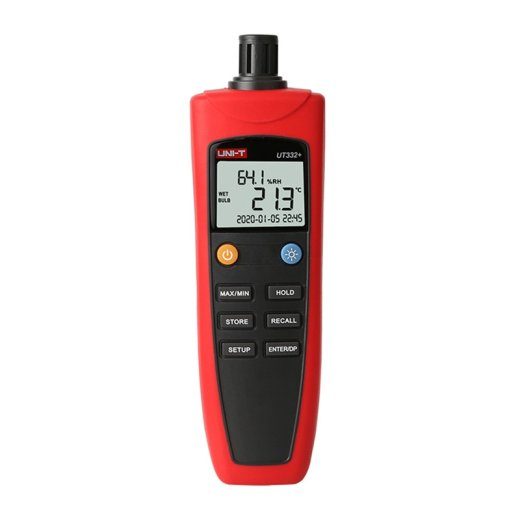 Uni-T UT332+ temperatūros ir drėgmės matuoklis