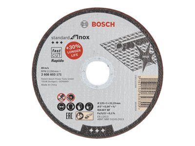 Bosch Standard INOX Rapido lõikediskid nurga lihvimasinatele
