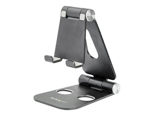 Startech Phone and Tablet Stand, Foldable Universal Mobile Device Holder for Smartphones & Tablets, Adjustable Multi-Angle Viewing Ergonomic Cell P