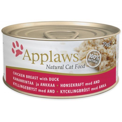 APPLAWS Natural Cat Food Kanarind hani - märg kassitoit - 70g