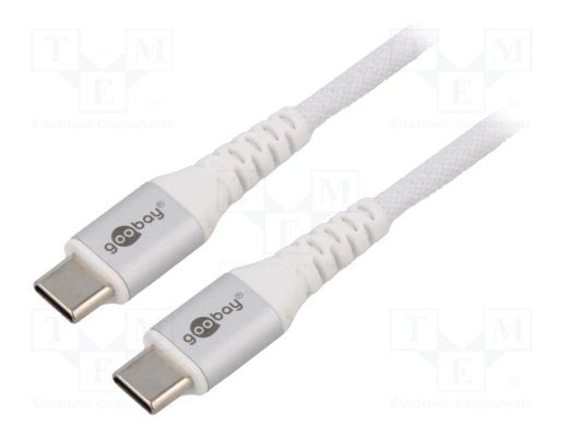 goobay USB-C 2.0 tekstilinė 1m kabelis