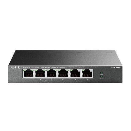 Switch TP-LINK TL-SF1006P Desktop/pedestal 6x10Base-T / 100Base-TX PoE+ ports 4