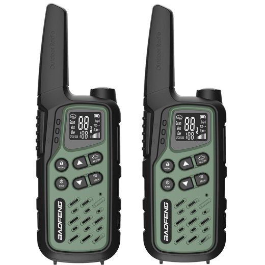 Baofeng BF-T25E Green Walkie-Talkie, 2 pieces