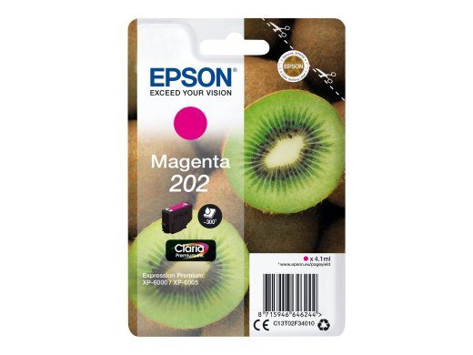 Epson 202 Magenta 300 lehekülje tint C13T02F34010