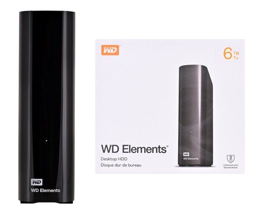 Western Digital Elements WDBWLG0060HBK-EESN external hard drive 6 TB Micro-USB B 3.2 Gen 1 (3.1 Gen 1) Black