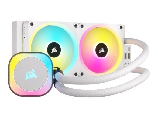 CORSAIR iCUE Link H100I RGB veejahuti 1-pakk Valge 120 mm