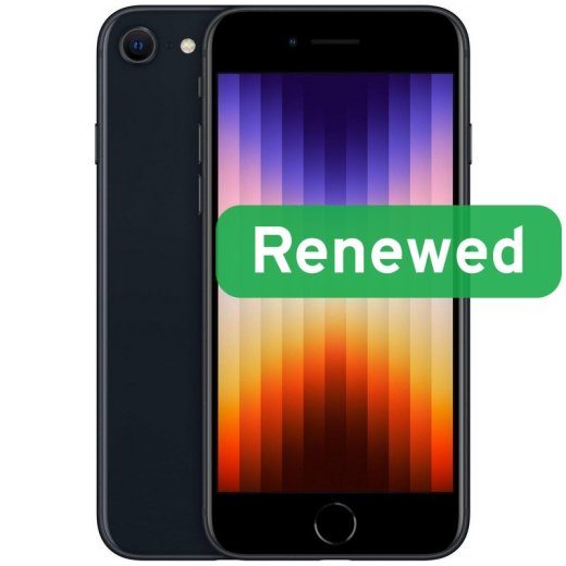 Apple Renewed Grade C Apple iPhone SE (2022) Midnight 4.7 " Retina IPS 128 iOS N