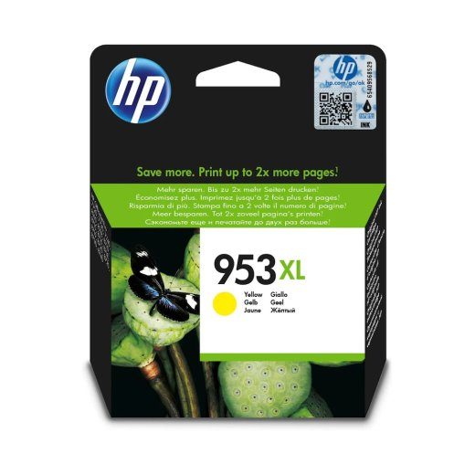HP 953XL kollane 1450-leheküljeline tint F6U18AE