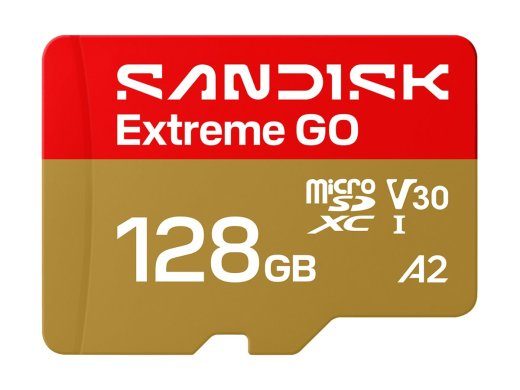 SanDisk Extreme Go UHS-I microSDHC kaart 128GB 240MB/s
