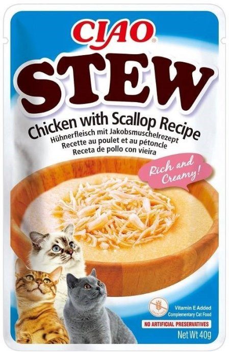 INABA Ciao Stew Chicken & Scallop - kassilemmikud - 40g