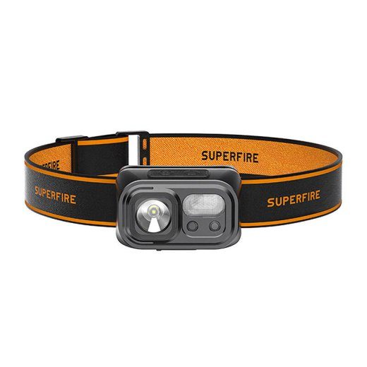 Superfire HL23-S peavalgusti taskulamp, 350lm, USB-C