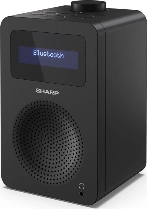Sharp DR-430(BK) Digiraadio, FM/DAB/DAB+, Bluetooth 5.0, Kesksinine must Sharp Digiraadio DR-430(BK) Bluetooth Kesksinine must