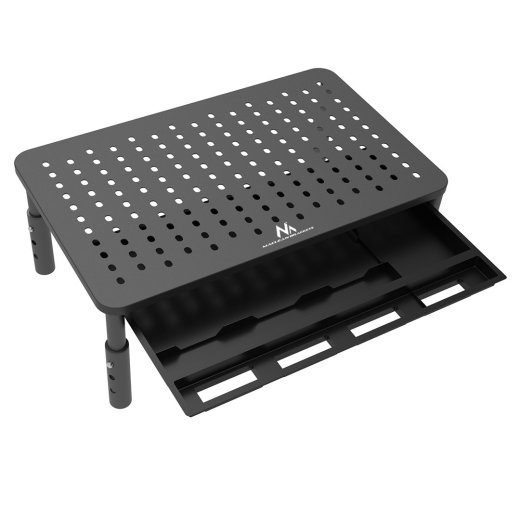 Maclean MC-946 monitori ja sülearvuti alus, 13" - 32", 3-kohaline kõrguse reguleerimine, sahtliga, kuni 20kg, tugev, ventilatsiooniga