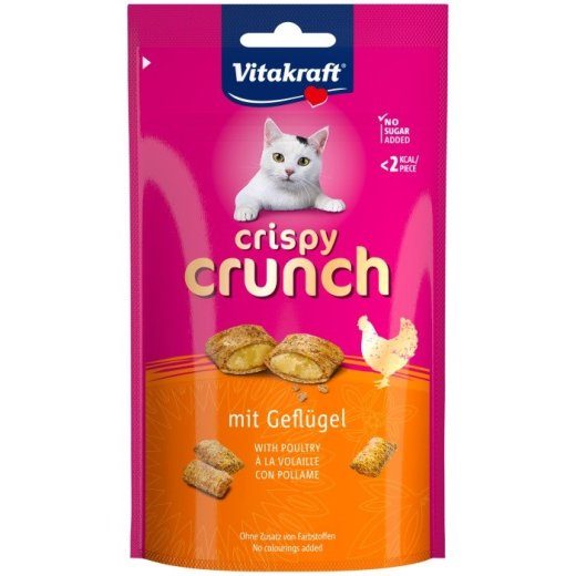 VITAKRAFT Krõbedad Kruusi Linnuliha - kassitoitude lisand - 60g