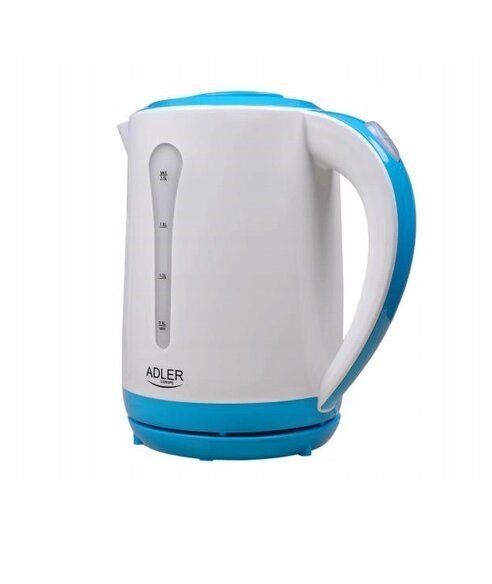 Adler AD 1244 elektrinis virdulys 2.5 L 2200 W baltas ir mėlynas