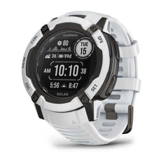 Garmin Instinct 2X Solar 2.79 cm (1.1") MIP 50 mm Skaitmeninis 176 x 176 pikselių jutiklinis ekranas Baltas GPS (palydovas)