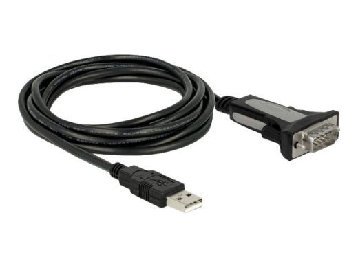 Delock USB Type-A RS-232 DB9 seeriaadapteri kaabel 3m Must