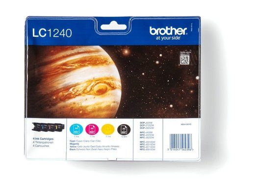 Brother LC 1240 Väärtuse Pakk Must Kollane Tsüaani Magasine 600-lehekujutis