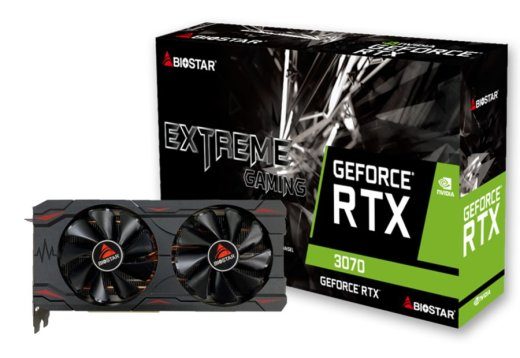 Biostar VN3706RM82 Graafikakaart NVIDIA GeForce RTX 3070 8 GDDR6
