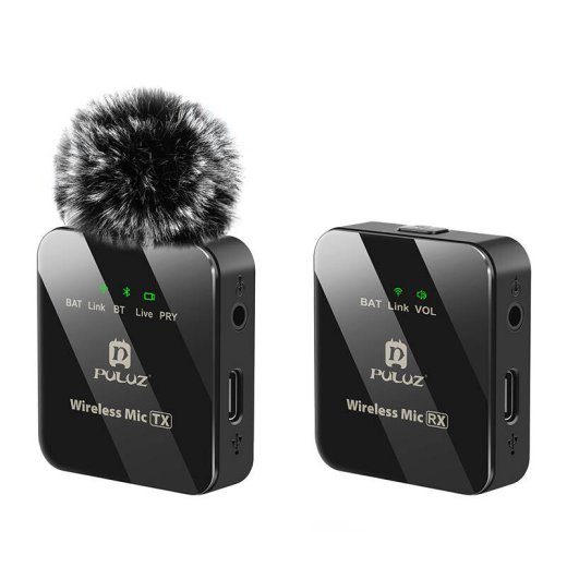 Bevielinis lavaljė microfonas PULUZ 1 TX + 1 RX