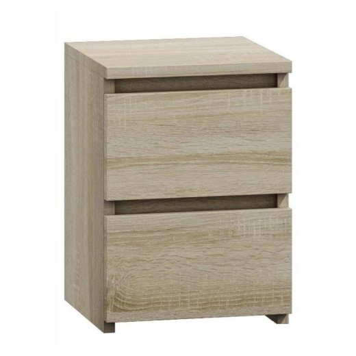 Topeshop M2 SONOMA öölaud/öökapilaud 2 sahtliga Tamm