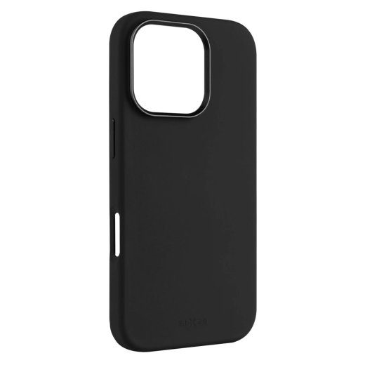 Fiksuotas galinis dangtelis Apple iPhone 17 Pro Max Skystas silikonas Juodas MagFlow