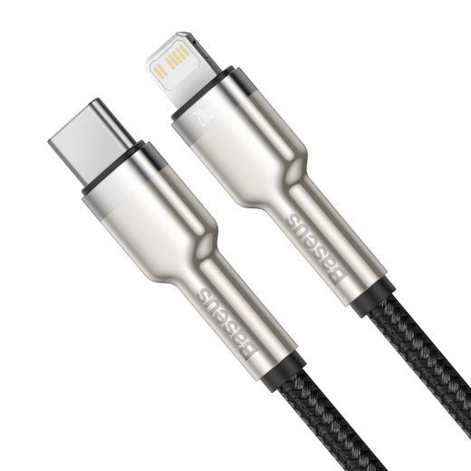 Baseus Cafule Metal Series andmekaabel USB-C kuni Lightning 20W 1m / must