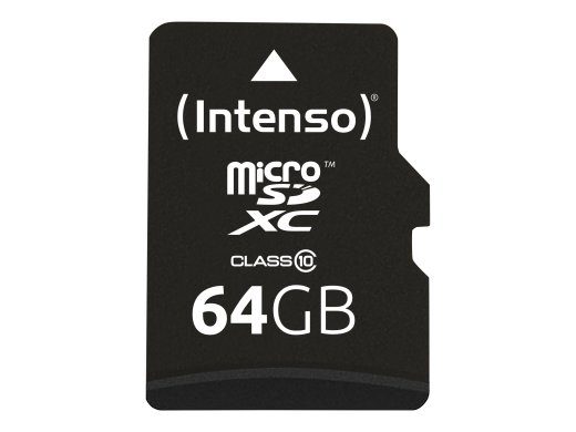 Intenso 64GB microSDXC kaart (20MB/s)