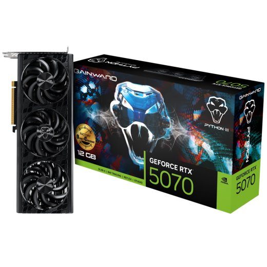 Gainward GeForce RTX 5070 Python III OC Grafikos kortelė 12GB