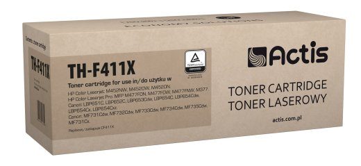Actis TH-F411X taimer (asendus HP 410X CF411X-le; Canon CRG 046H C 1253C002-le; Standard; 5000 lehte; tsüaan)
