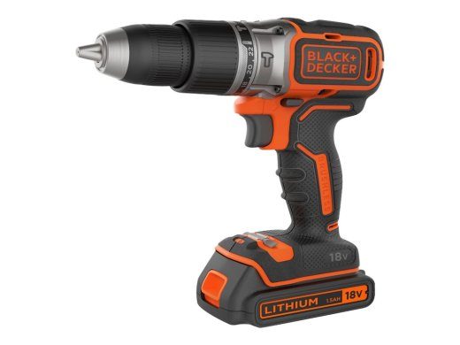 BLACK+DECKER BL188KB 18V plaktukas gręžtuva su 2 baterijomis