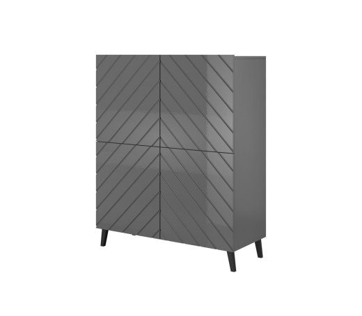Raagulaud ABETO 100,5 x 40 x 121,5 cm graafiline/läikiv graafiline