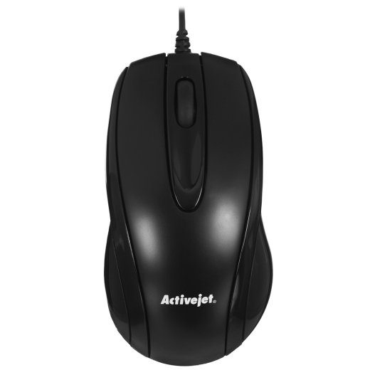 Activejet AMY-083 Pelė laida USB (optinė; 1000 DPI; juoda)
