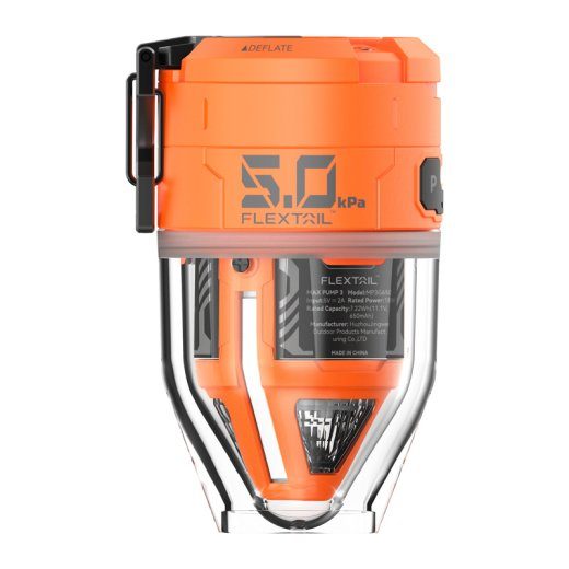 Flextail Max siurblys 3 nešiojamasis siurblys (oranžinis)