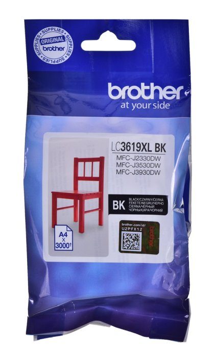 Brother LC-3617Y tindikassett Originaal Must 1 tk(d)