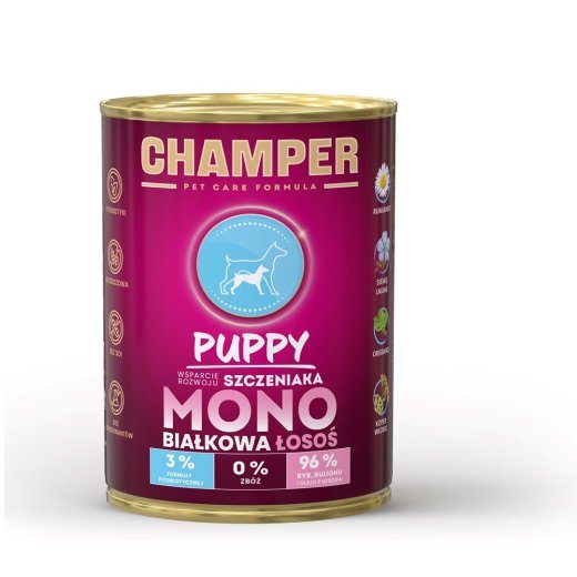 CHAMPER Küünet Monoprotein Salmon - märgkoeratoit - 400g