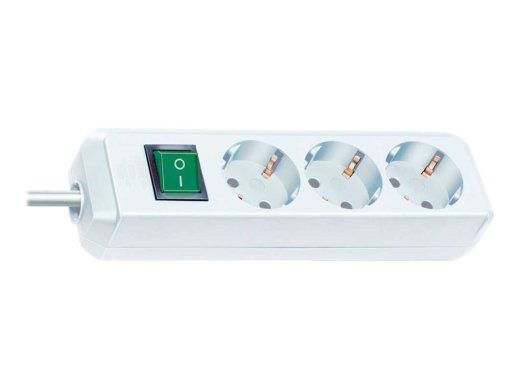 brennenstuhl Eco-Line 3-pistikuga voolu jaotuskaabel hall 5m