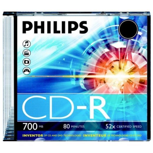 Philips CR7D5NS01/00 CD-R 700MB Slim Case