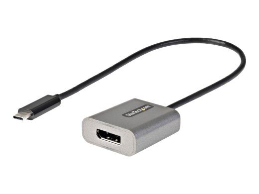 StarTech.com USB C to DisplayPort Adapter, 8K/4K 60Hz USB-C to DisplayPort 1.4 Adapter Dongle, USB Type-C to DP Monitor Video Converter, Thunderbol