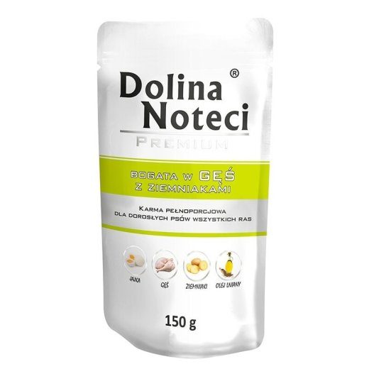 DOLINA NOTECI Premium Rich in goose with potatoes - märg koeratoit - 150 g