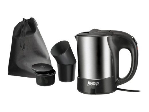 UNOLD 0,5 liitrine 1kW roostevaba teras/must keedukann