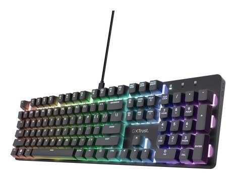 Trust GXT 871 Zora QWERTY US English - USB gaming keyboard (black)