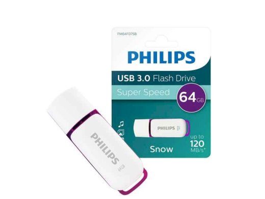 Philips FM64FD75B USB 3.0 Mälupulk Snow Edition 64GB lilla
