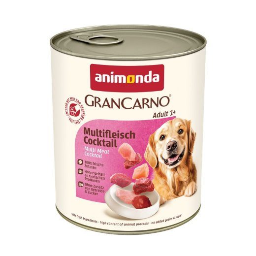 animonda GranCarno multi meat cocktail Beef, Chicken, Game, Heart, Turkey Adult 800 g