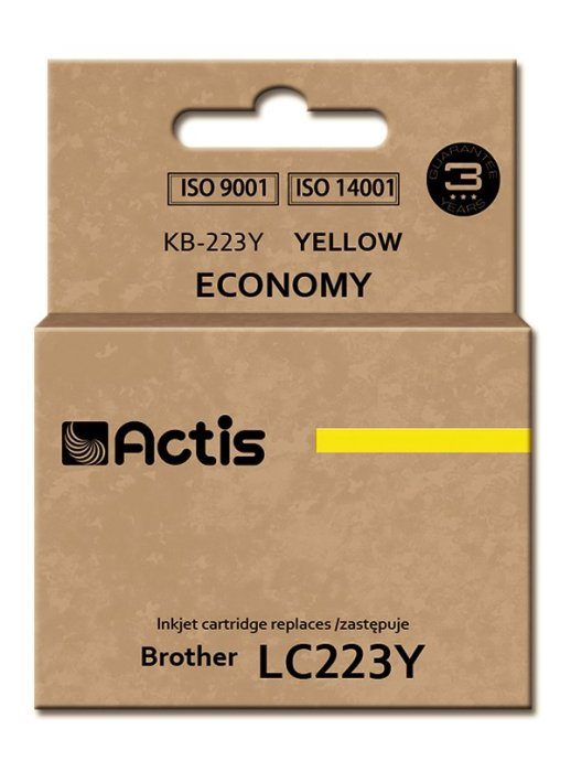 Actis KB-223Y tindid (asendus Brother LC223Y jaoks; Standardne; 10 ml; kollane)
